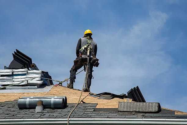 Professional Storm Damage Roof Repair technician working in Parker, AZ